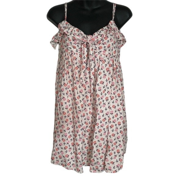 Capulet Revolve Josette Floral Ruffled Neckline Spaghetti Strap Dress Size Small - Picture 1 of 7